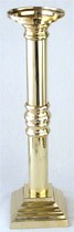 Solid Brass Pillar Candleholder #367