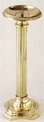 Solid Brass Pillar Candleholder #418
