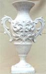 Grecian Vase in white finish 12" Height