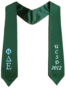 Graduation Stoles - 100% Polyester Satin Fabric