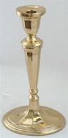 Solid Brass Candleholder 12"H