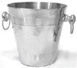 Aluminum Champagne Bucket 8" H