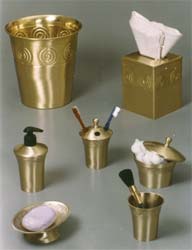 Bathroom Accessoreies in Brass Finish