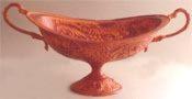 Bowl Centerpiece Oval in Cinnabar Finish