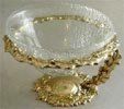 Potpourri Bowl With Crackled Glass (Holly berry)