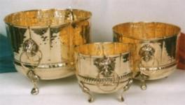 Brass Planters Set/3