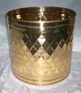 Bamboo Design Brass Planter