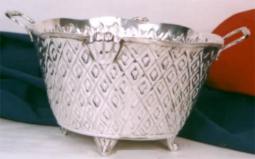 Antique Silver Planter w/ Handle