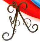 Wrought Iron Easel Stand (Matt Black) #225