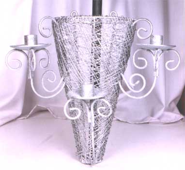 Wroughtiron Wall Sconce Three Lites