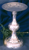 Silver Pillar Candleholder