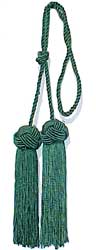 Green Chairties 26" Cord 5" Tassels