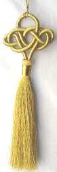 Metallic Gold Braided Tassel