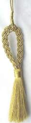 Metallic Gold Braided Tassel 6.5"H