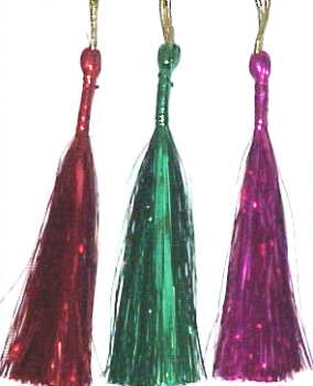 Metallic Tassels 5.5" H