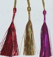 Metallic Tassels 4.5" H