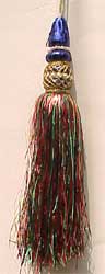 8" Multi Color Tinsel Tassel