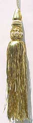 8" Gold Tinsel Tassel