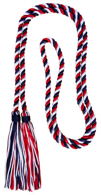Honor Cord - NAVY BLUE ,RED AND WHITE  honor cords