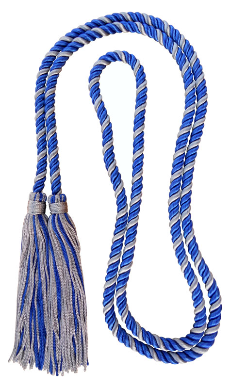 Single Honor Cord in 2 Colors - ROYAL BLUE and SILVER