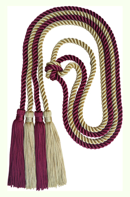 Honor Cord -WHITE AND WHITE honor cords