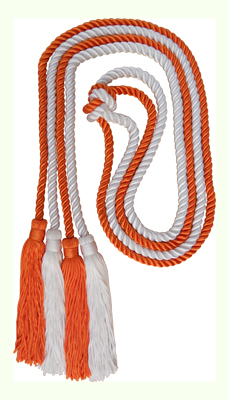 Honor Cord -WHITE AND WHITE honor cords