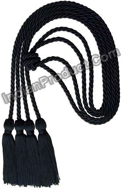 Honor Cord -BLACK AND BLACK  honor cords