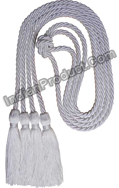 Honor Cord -WHITE AND WHITE honor cords