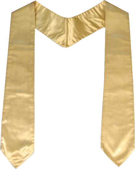 Plain Graduation
Stole without
Embroidery Graduation Stole - Click here for view details