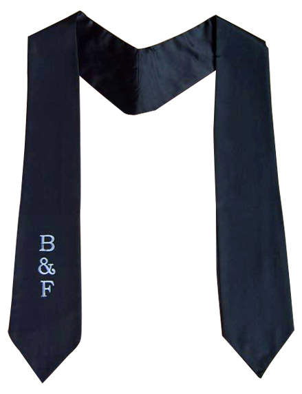 Graduation Stole With
One Side Embroidery Graduation Stole - Click here for view details