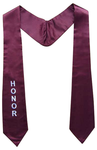 Graduation Stole With
One Side Embroidery Graduation Stole