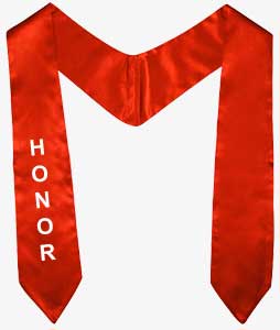 Graduation Stole
with one side
Embroidery Graduation Stole - Click here for view details