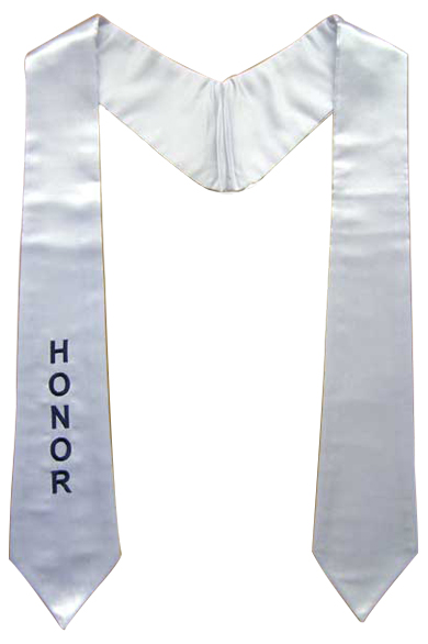 Graduation Stole With
One Side Embroidery Graduation Stole