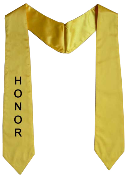 Graduation Stole With
One Side Embroidery Graduation Stole