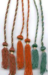 28" Thin Cord with two Classic 4" Tassels