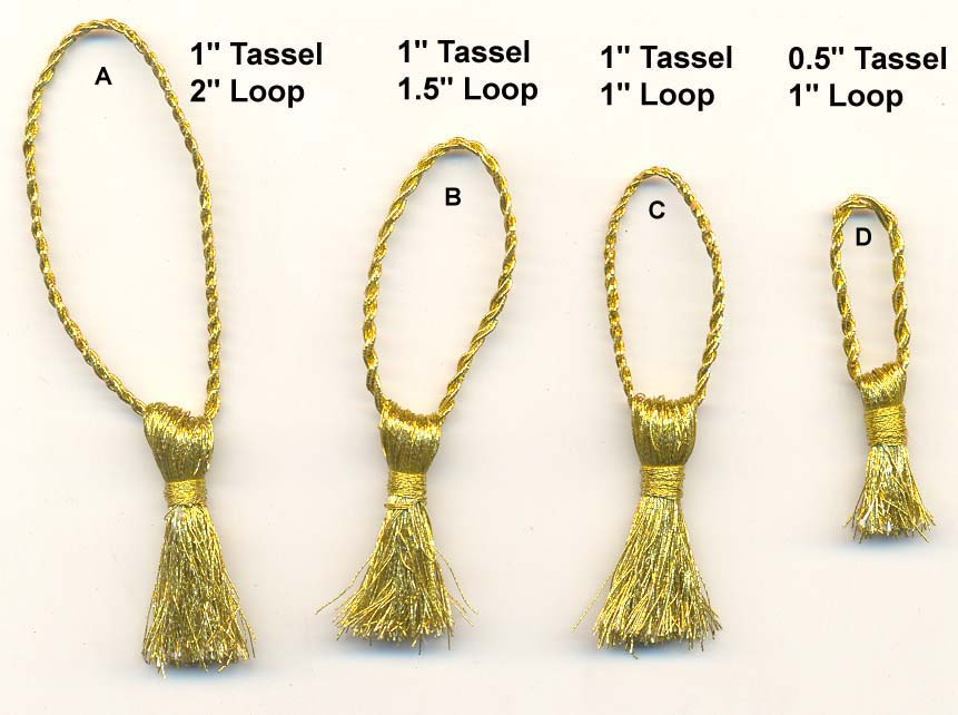 Tassels, Bookmark Tassels, Packet of 10 Tassels, Gold Tassels, Art and  Craft Supplies, Metallic Tassel 