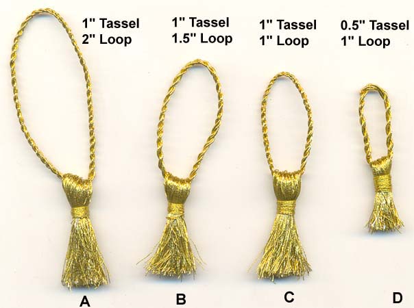 Mini tassel 2" H