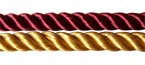 Honor Cord - LIGHT GOLD AND BURGANDY COLOR