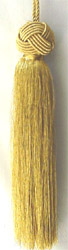 Metallic Gold Turk Knot Tassel 9" H