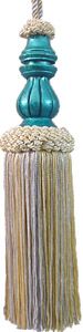 Tassel w/ woodwork 9"H