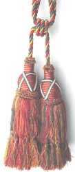 Double tassel Tieback 9"Tassel, 41"Spread
