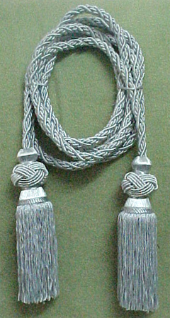 Metallic Gold Chair tie Cord with two Turk Knot Tassels as low as